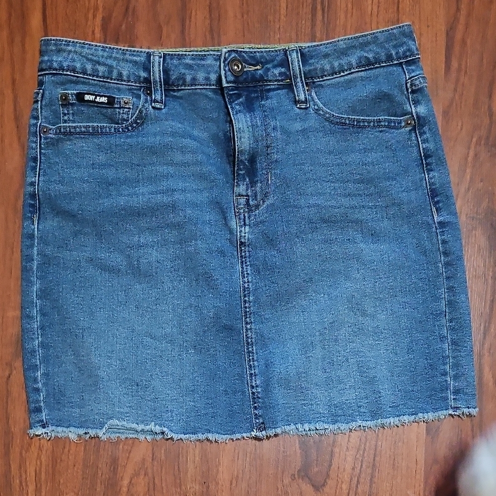 Dkny Blue Pencil Mini Skirt Casual